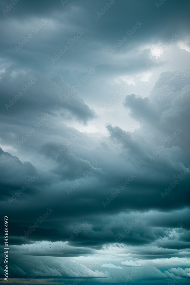 Obraz premium Picture Sky with swirling storm clouds