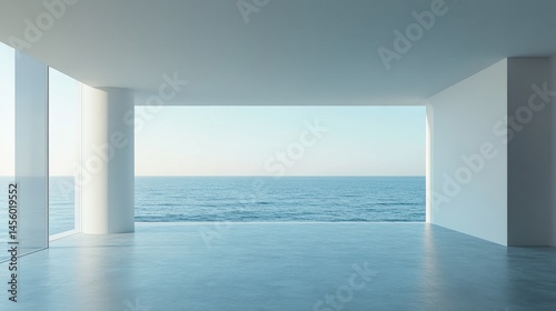 Minimalist Ocean View Room  Modern Architecture Interior Design
