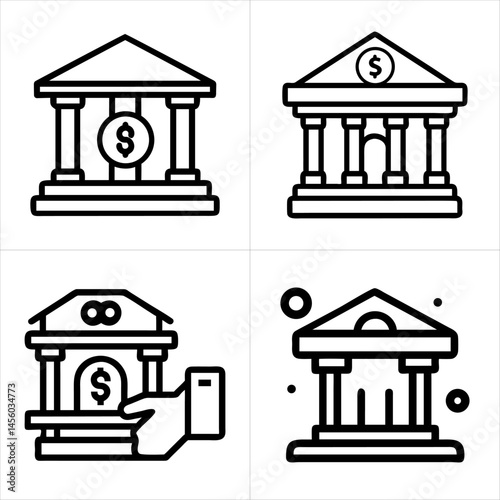 banking icon set
