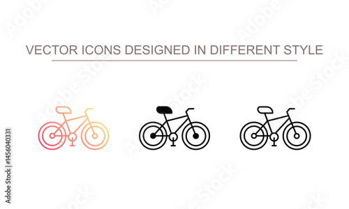 Cycling icon design with white background stock illustration