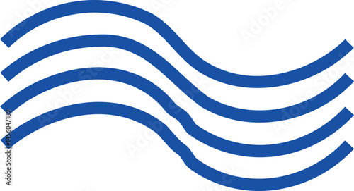 Air , water waves line icon. Simple wind, breeze, outline signs, weather symbol isolated on transparent backgrounds, vector  with editable stroke. Various wave art design logo element.
