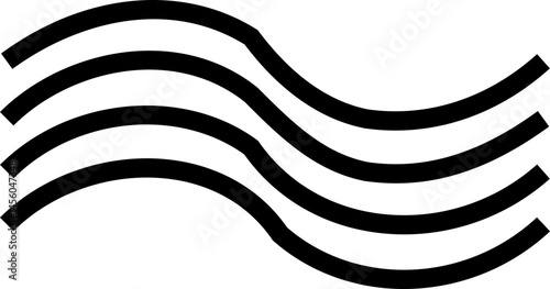 Air , water waves line icon. Simple wind, breeze, outline signs, weather symbol isolated on transparent backgrounds, vector  with editable stroke. Various wave art design logo element.
