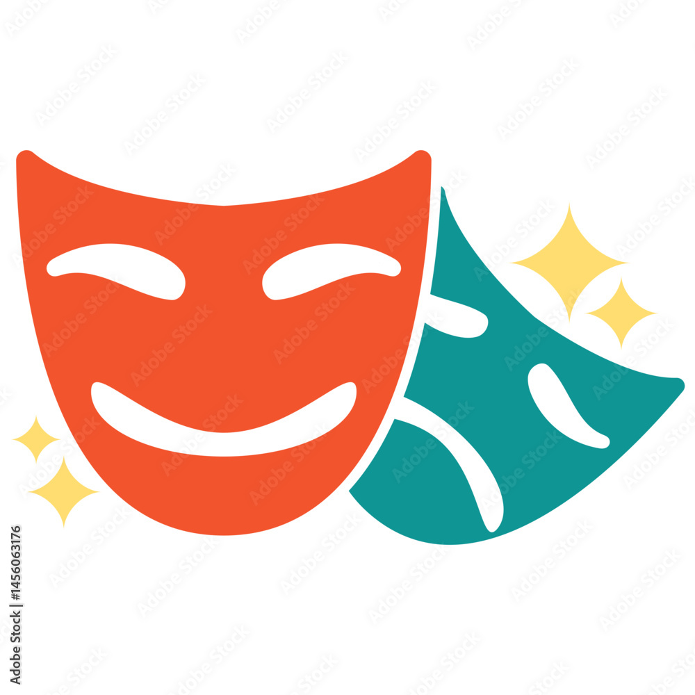 Comedy Mask Element Comedy Mask Element