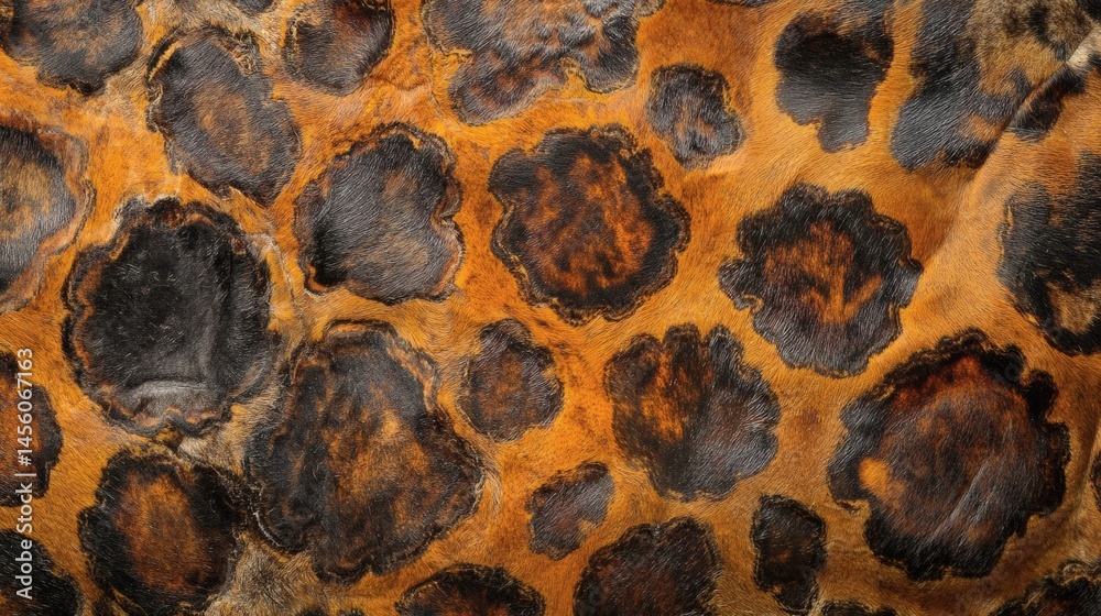 Close-up of textured, dark brown and orange surface. Background blurry. Use design, texture