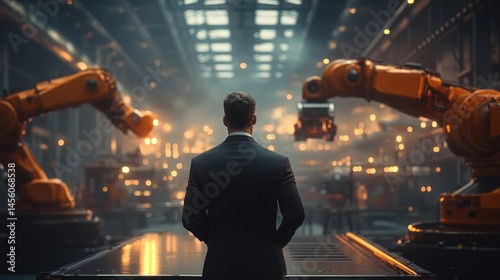 Industrial automation and a business leader's contemplation.