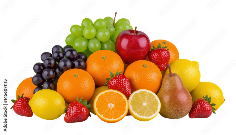 Colorful Fruit Collection, With Transparent Background Colorful Fruit Collection, With Transparent Background