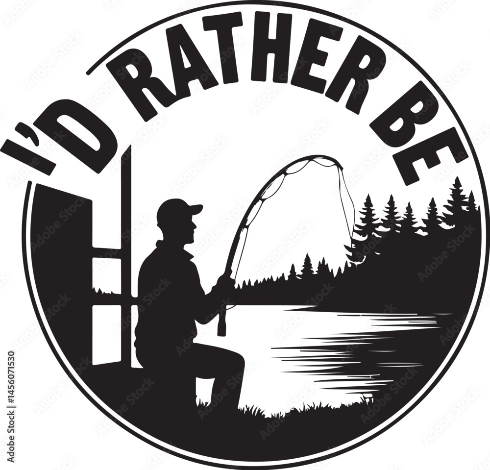Obraz premium Born to Fish: Pro T-Shirt Bundle 