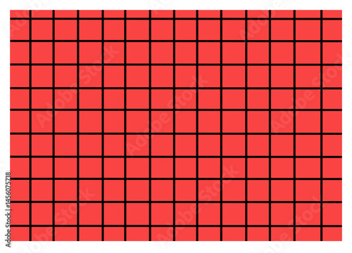 Geometric pattern:  minimal red square wall
