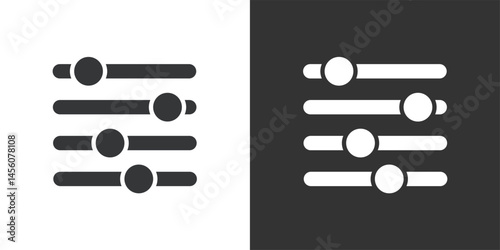 Adjustment icon. Solid glyph series icon