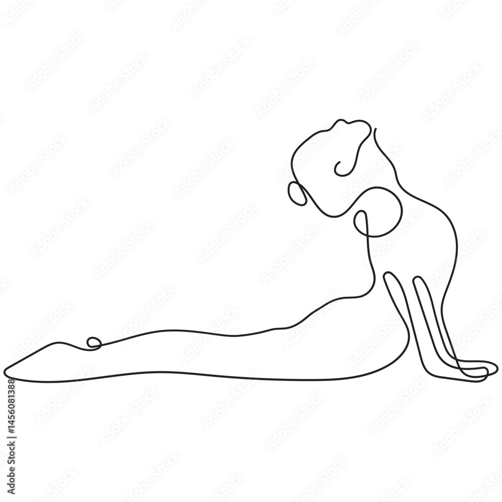 Obraz premium Yoga Pose Line Art