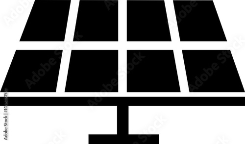 Solar panel icon. power energy. electricity Simple renewable energy solutions cells icon Home, roof pattern. Sun energy battery. environmentally friendly, editable stroke with transparent background