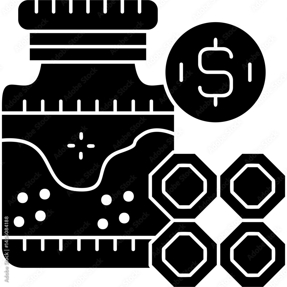 Obraz premium Bee Hive Icon Vector Element