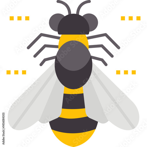 Bee Icon Vector Element