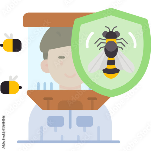 Apiary Icon Vector Element