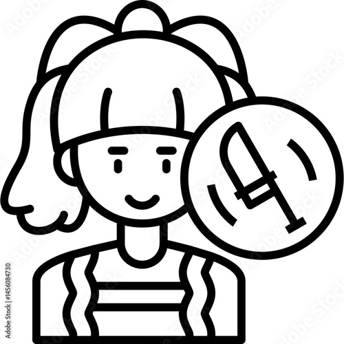 Chop Man Icon Vector Element