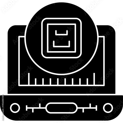 Online Locker Icon Vector Element