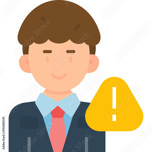 User Warning Icon Vector Element