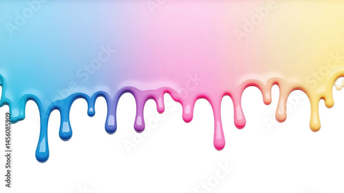 rainbow ink liquid flow (png)