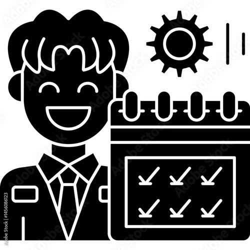 Daily Tasks Icon Vector Element