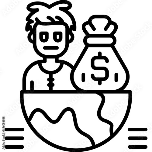 Foreign Icon Vector Element