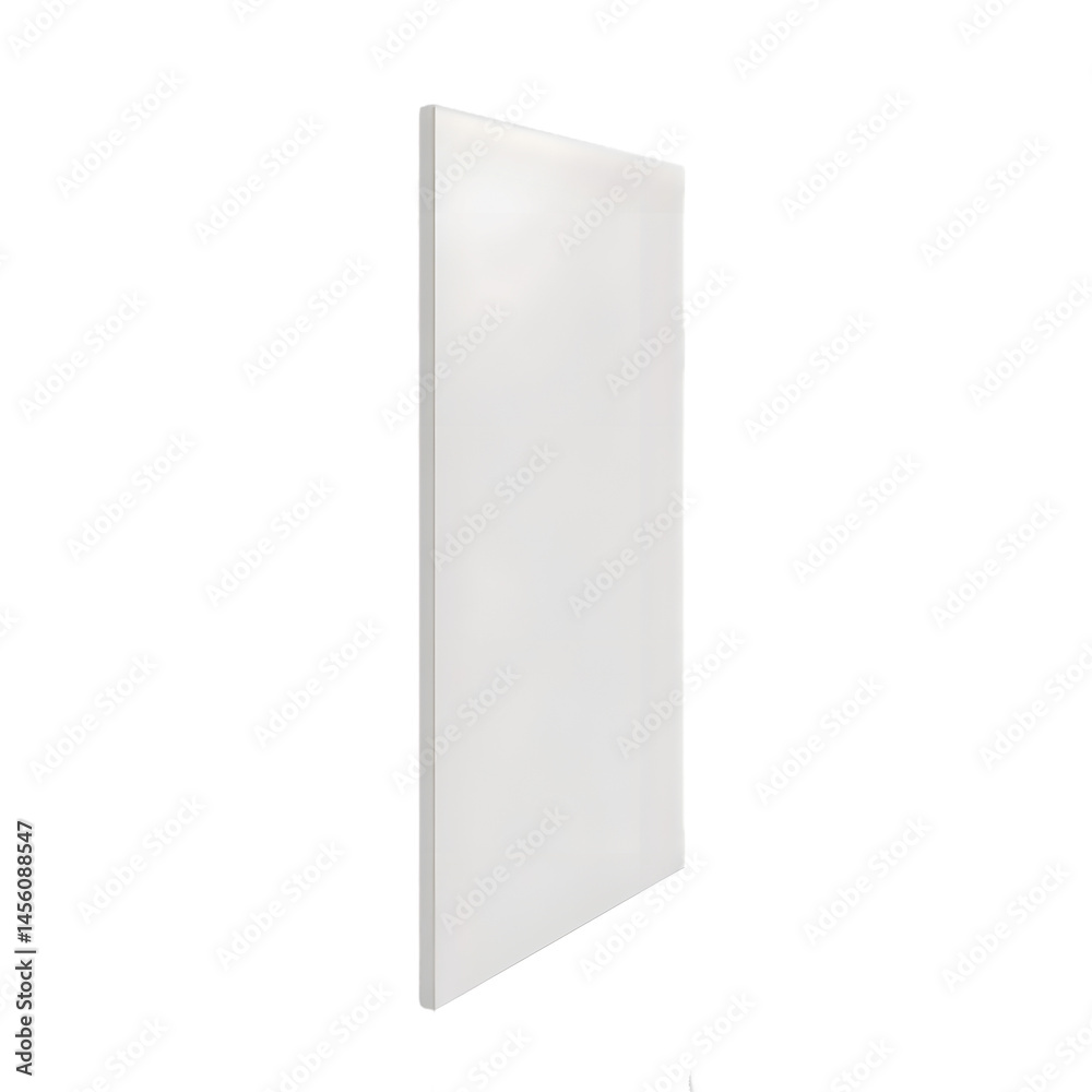 Blank White Rectangular Panel or Board on Transparent Background Blank White Rectangular Panel or Board on Transparent Background