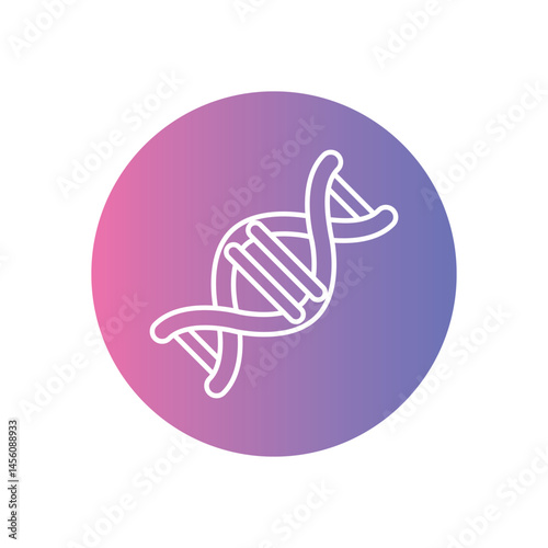DNA Icon vector stock illustration