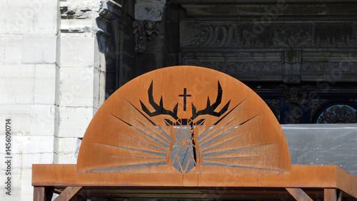 Photography saint-hubert, patron saint of hunters