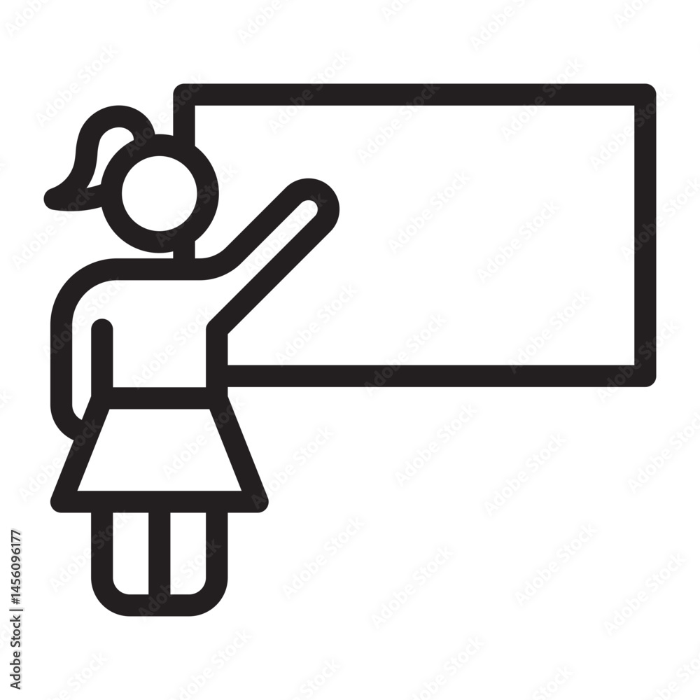 Obraz premium teacher Line Icon
