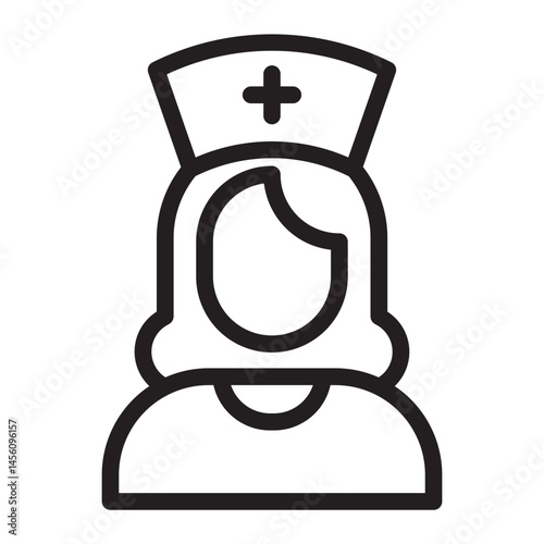 nurse Line Icon
