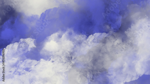 deep blue artwork with blurred effects.