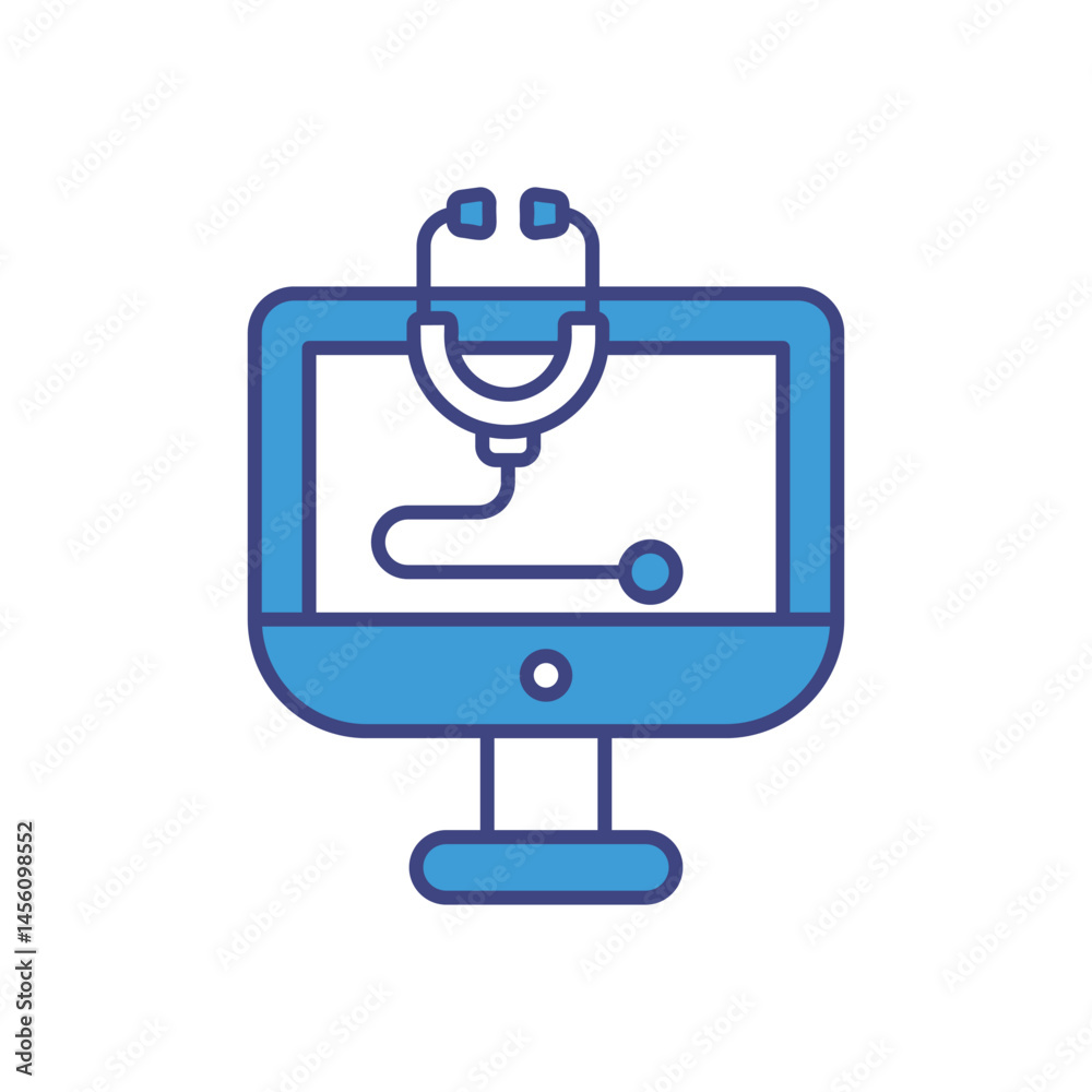 Personalized Diagnostics Icon vector stock illustration Personalized Diagnostics Icon vector stock illustration