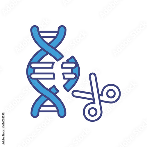 Gene Editing Icon vector stock illustration