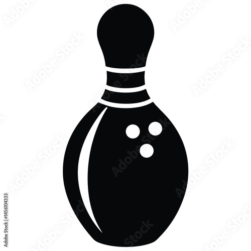 bowling sport icon illustration