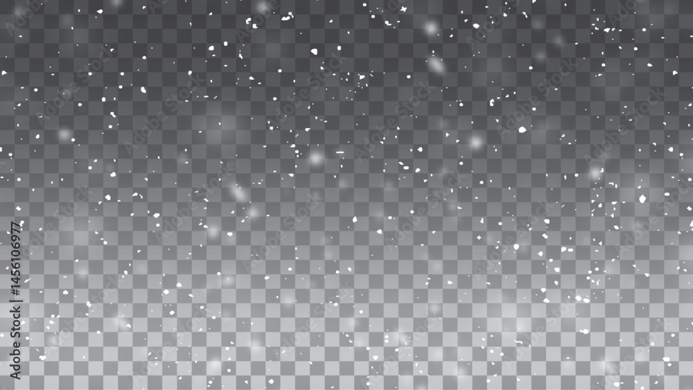 Snow gray transparent background. 
