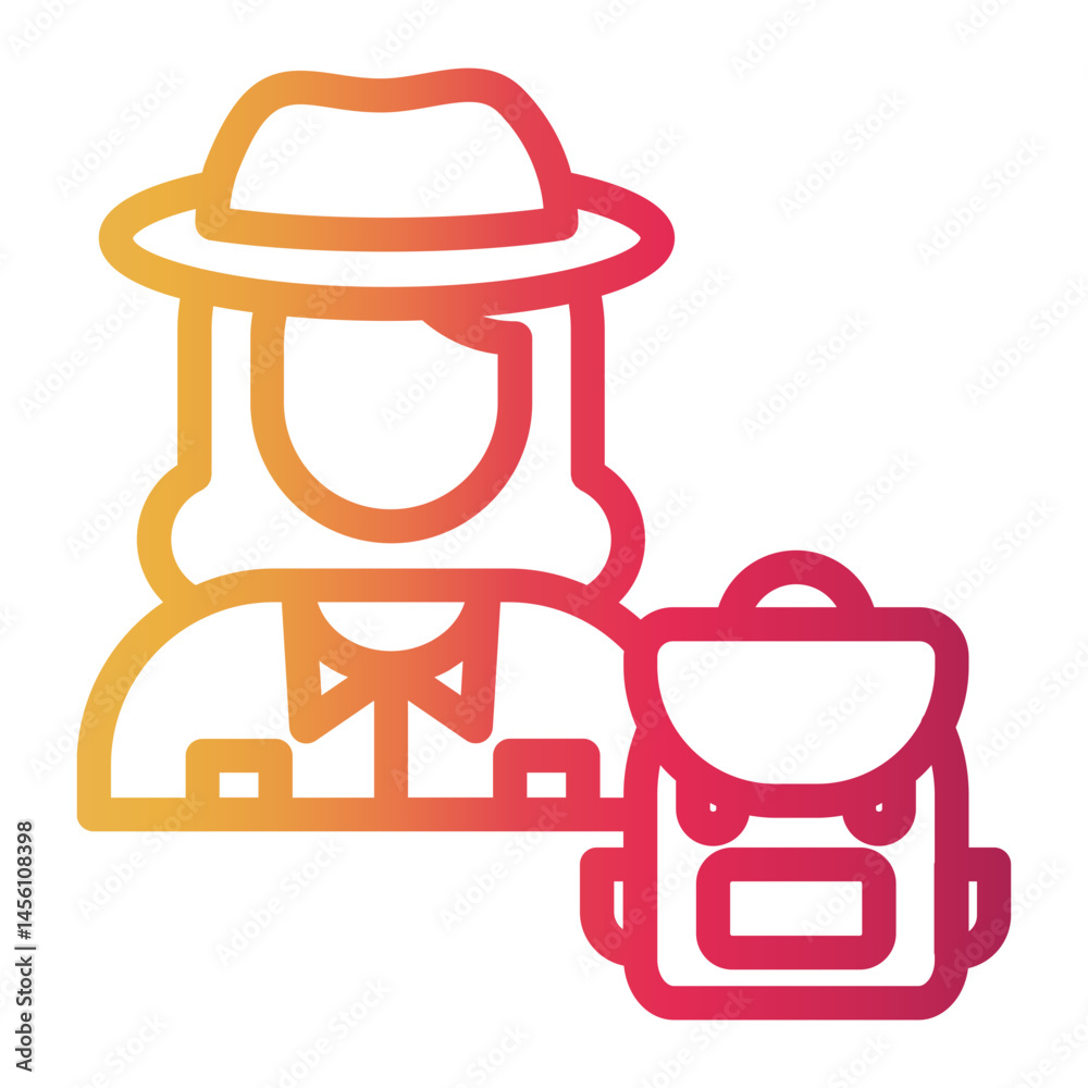 explorer Line Gradient Icon explorer Line Gradient Icon