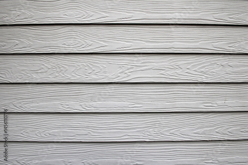 Foto Painted white wood cladding on a house