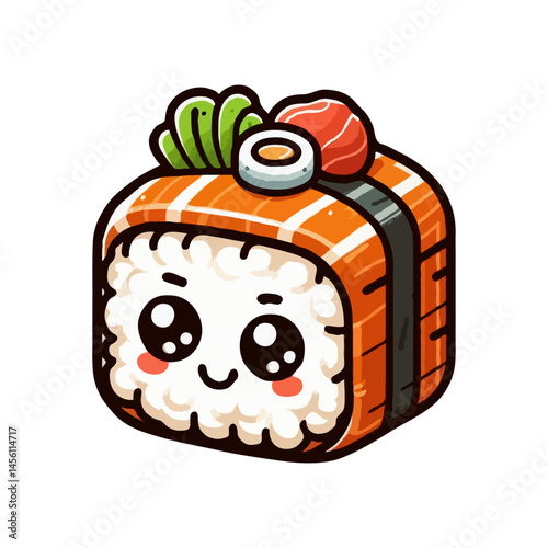 Cute Sushi Cartoon Character