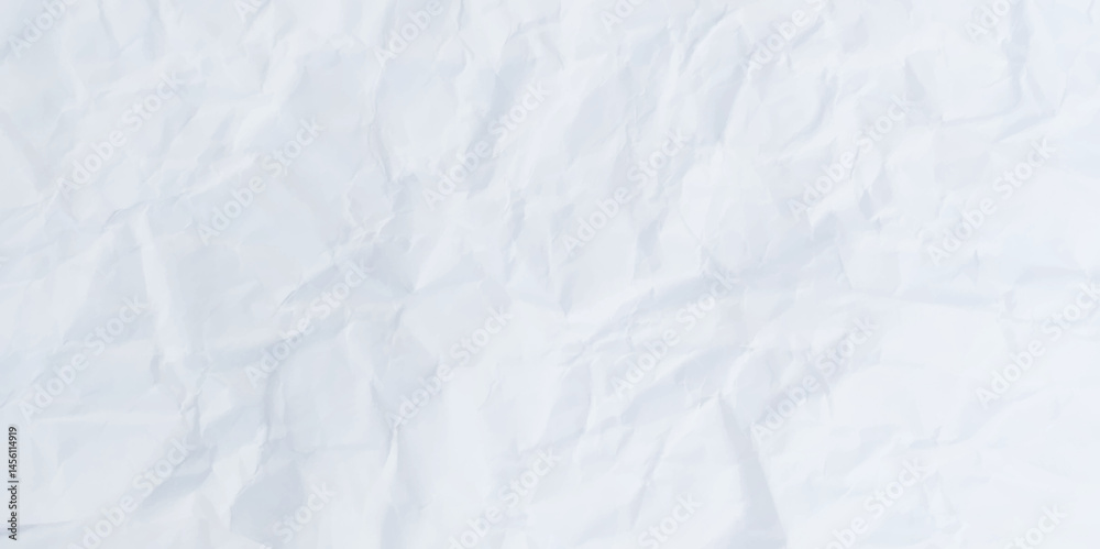 Fototapeta premium Paper texture Crumpled White. Top view.