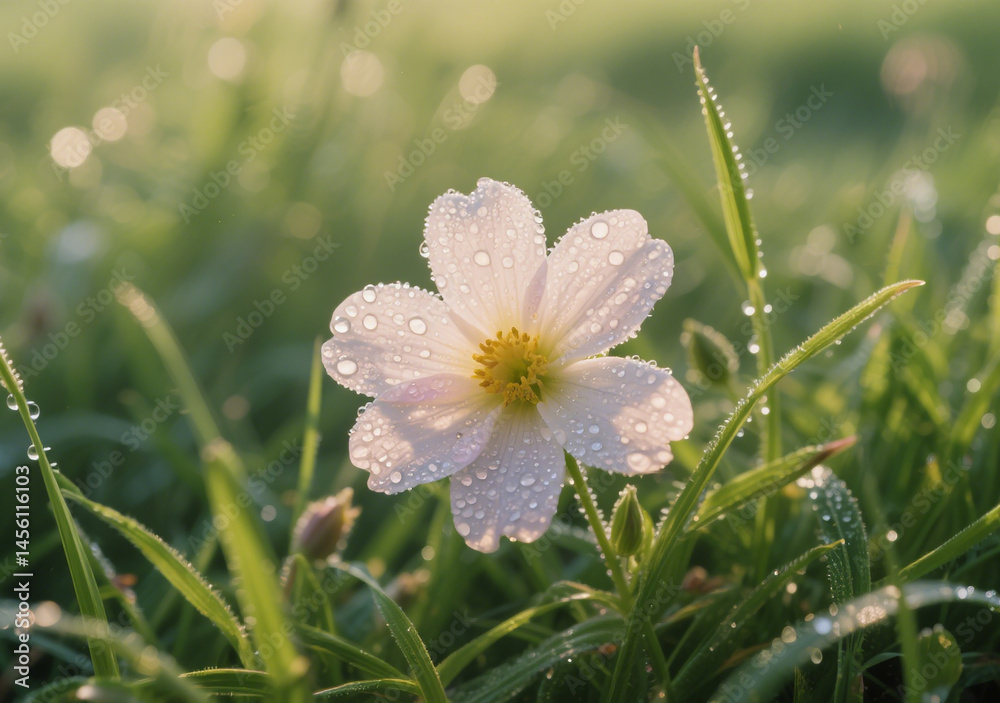 Obraz premium spring flowers in the grass