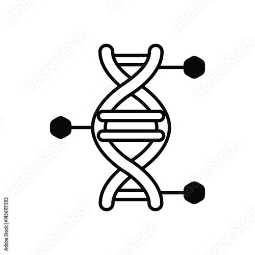 Genome Visualization Icon vector stock illustration