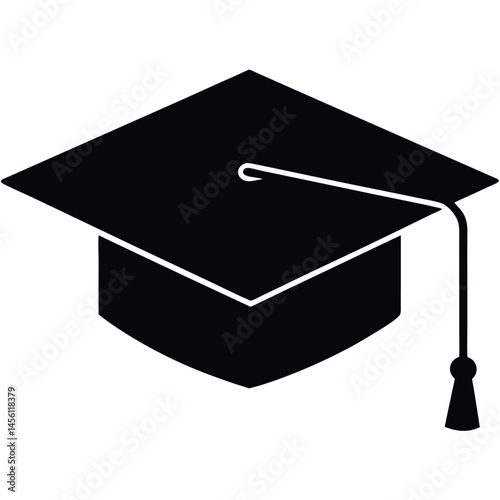 academic cap symbol vector