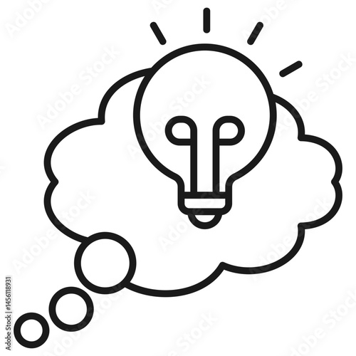 Idea Bulb Outline Icon