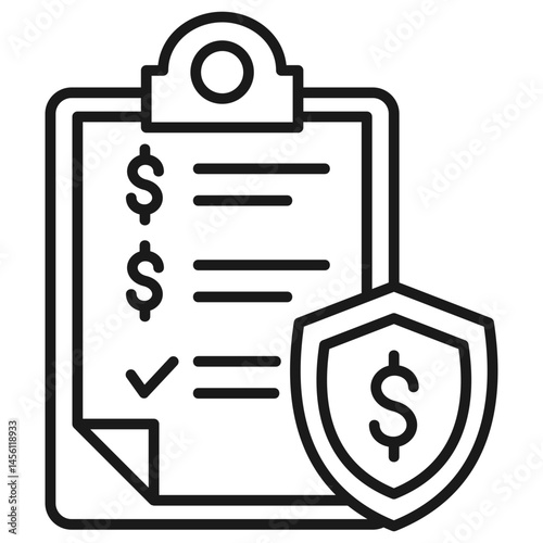 Insurance Policy Outline Icon