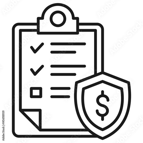 Insurance Policy Outline Icon