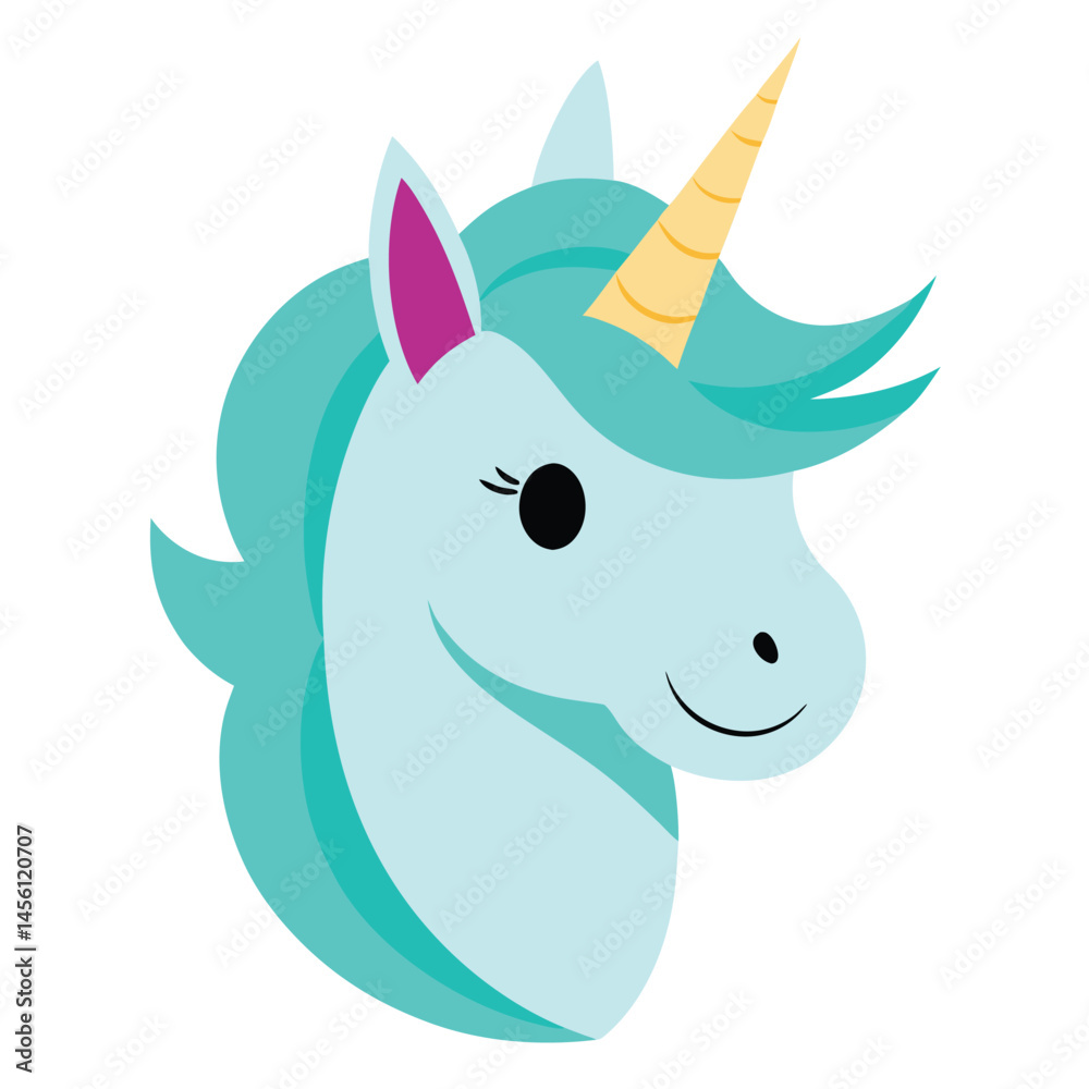 Fototapeta premium cute unicorn cartoon vector