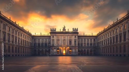 The majestic Royal Palace of Milan (Palazzo Reale), displaying its regal architecture and historical significance photo