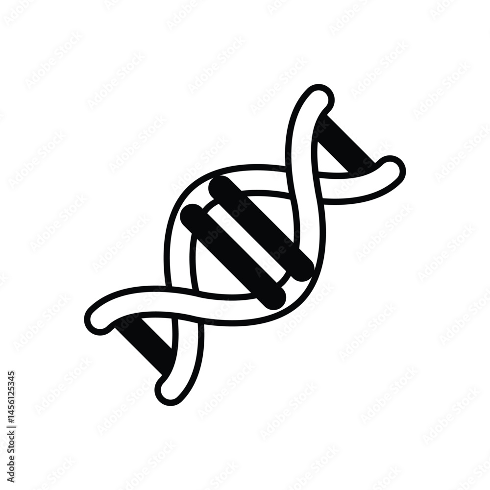 DNA Icon vector stock illustration DNA Icon vector stock illustration