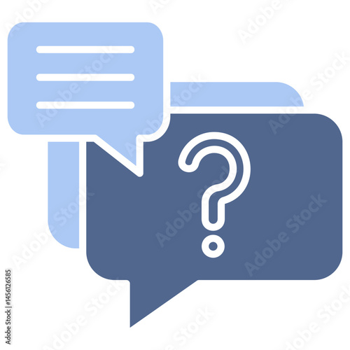 Queries Flat Blue Icon