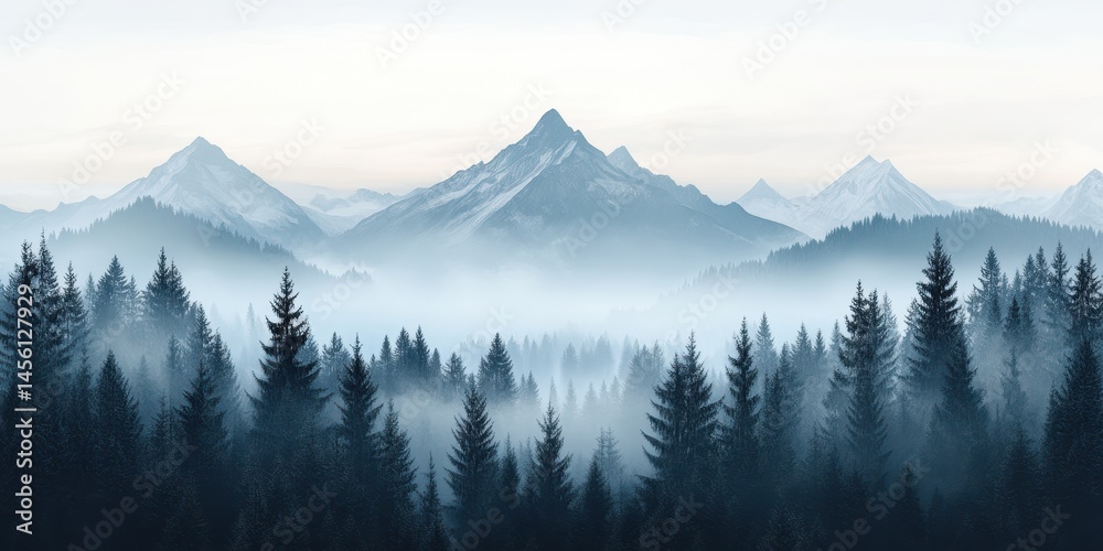 Obraz premium Alps landscape banner