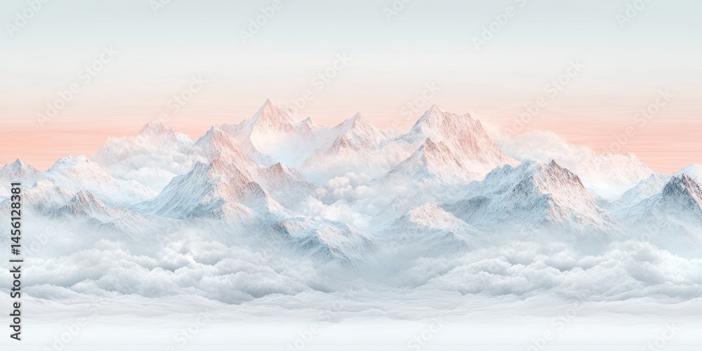 Obraz premium Alps landscape banner